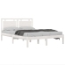 Estructura de cama madera maciza blanco Supe King 180x200 cm