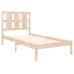 Estructura de cama madera maciza 75x190 cm