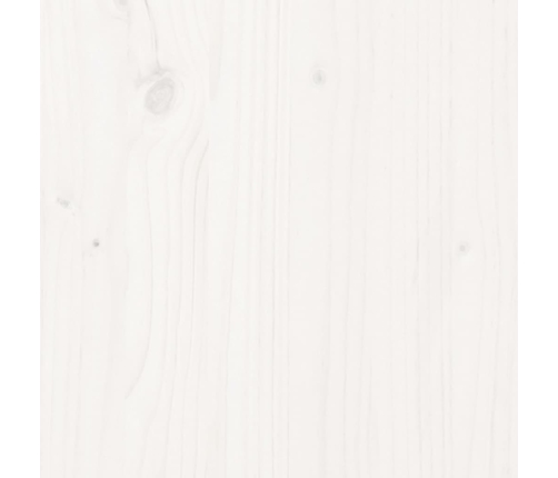 Estructura de cama sin colchón madera de pino blanca 140x190 cm