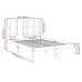 Estructura de cama sin colchón madera de pino blanca 140x190 cm