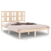 Estructura de cama sin colchón madera de pino maciza 120x200 cm