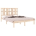 Estructura de cama sin colchón madera de pino maciza 120x200 cm
