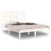 vidaXL Estructura de cama madera maciza de pino blanca 120x200 cm