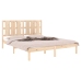 Estructura de cama madera maciza 150x200 cm