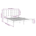 Estructura de cama madera maciza blanca King Size 150x200 cm