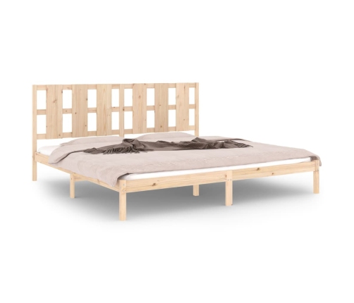 Estructura de cama madera maciza 180x200 cm