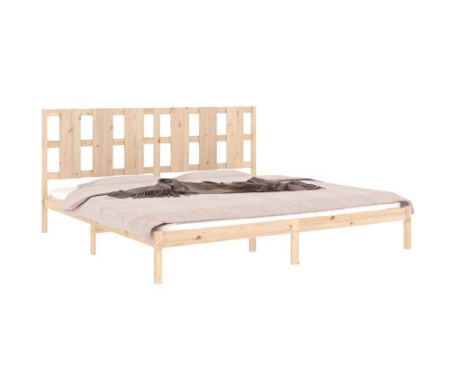 Estructura de cama madera maciza 180x200 cm