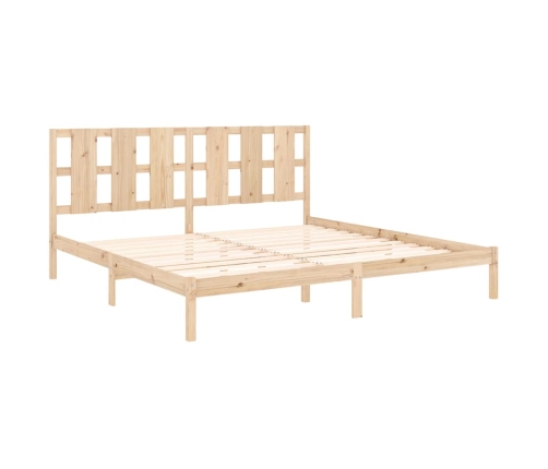 Estructura de cama madera maciza 180x200 cm