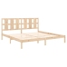 Estructura de cama madera maciza 180x200 cm