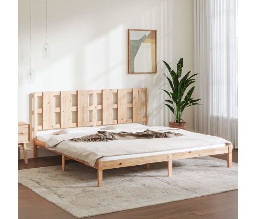 Estructura de cama madera maciza 180x200 cm