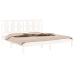 Estructura de cama madera maciza blanco Supe King 180x200 cm