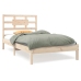 Estructura de cama madera maciza 90x190 cm