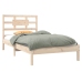 Estructura de cama madera maciza 90x190 cm