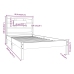 Estructura de cama madera maciza 90x190 cm