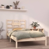 Estructura de cama madera maciza 90x190 cm