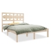 Estructura de cama madera maciza 120x190 cm