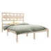 Estructura de cama madera maciza 120x190 cm