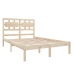 Estructura de cama madera maciza 120x190 cm