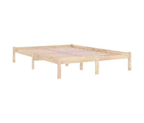 Estructura de cama madera maciza 120x190 cm