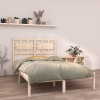 Estructura de cama madera maciza 120x190 cm