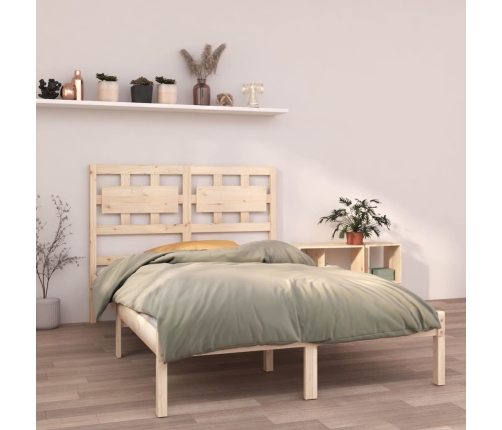 Estructura de cama madera maciza 120x190 cm