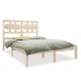 Estructura de cama madera maciza de pino 140x190 cm