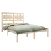 Estructura de cama madera maciza de pino 140x190 cm