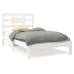 Estructura de cama madera maciza de pino blanca 90x200 cm