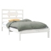 Estructura de cama madera maciza de pino blanca 90x200 cm