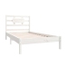 Estructura de cama madera maciza de pino blanca 90x200 cm