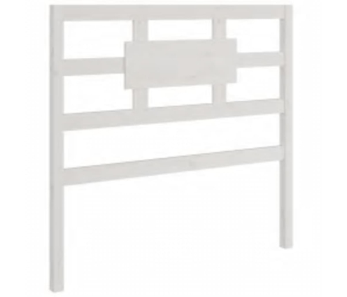 Estructura de cama madera maciza de pino blanca 90x200 cm