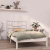 Estructura de cama madera maciza de pino blanco 100x200 cm