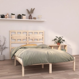 Estructura de cama madera maciza de pino 120x200 cm