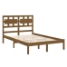 Estructura de cama madera maciza de pino marrón miel 120x200 cm