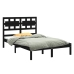 Estructura de cama madera maciza de pino negro 120x200 cm