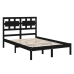 Estructura de cama madera maciza de pino negro 120x200 cm