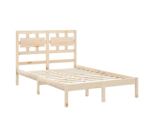 Estructura de cama madera maciza 140x200 cm