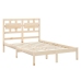 Estructura de cama madera maciza 140x200 cm