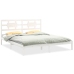 Estructura de cama madera maciza blanco Supe King 180x200 cm