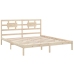 Estructura de cama de madera maciza 200x200 cm
