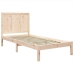 Estructura de cama sin colchón madera maciza pino 75x190 cm