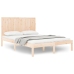 Estructura de cama sin colchón madera maciza de pino 135x190 cm