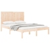 Estructura de cama sin colchón madera maciza de pino 135x190 cm