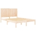 Estructura de cama sin colchón madera maciza de pino 135x190 cm