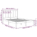 Estructura de cama sin colchón madera maciza de pino 135x190 cm