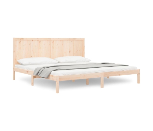 Estructura de cama sin colchón madera maciza de pino 180x200 cm