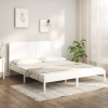 Cama sin colchón madera maciza de pino blanca 180x200 cm