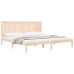 Estructura de cama sin colchón madera maciza de pino 200x200 cm