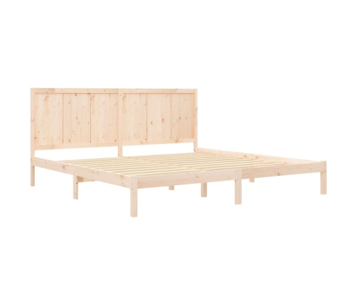 Estructura de cama sin colchón madera maciza de pino 200x200 cm