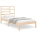 Estructura cama individual sin colchón madera maciza 75x190 cm